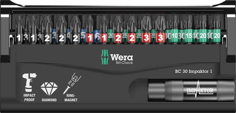 Sada bitov Wera Impaktor/30 Bit-Check 057690